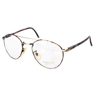 Vintage NOS POLICE By Eastern States Mod.2220 Col.423 Tortoise Unisex Italy